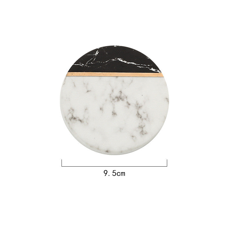 Nordic Phnom Penh Marbled Coaster Ceramics, view 2