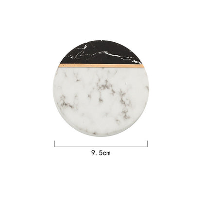 Nordic Phnom Penh Marbled Coaster Ceramics, view 2