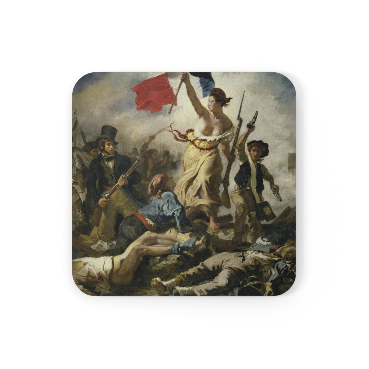 Coaster printed with Liberty Leading the People