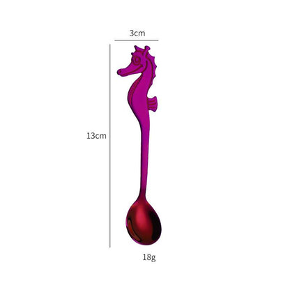 Seahorse coffee spoon, view 3