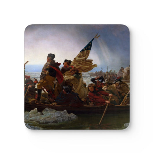 #51 Washington Crossing the Delaware — one coaster from the set, face on