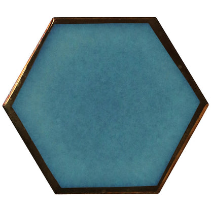 Nordic gilded ceramic coaster, view 3