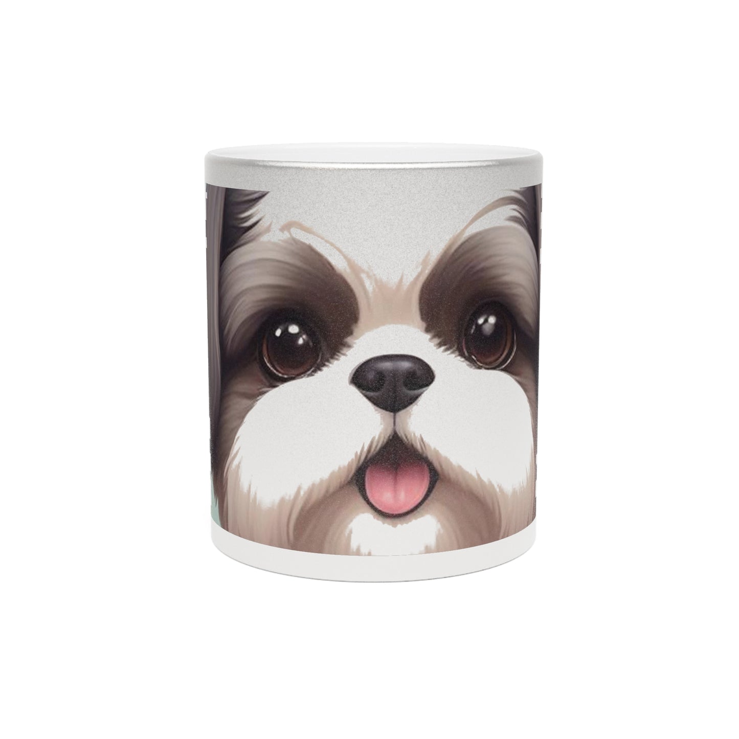 #21 Shih Tzu Cutie — Metallic Silver Mug