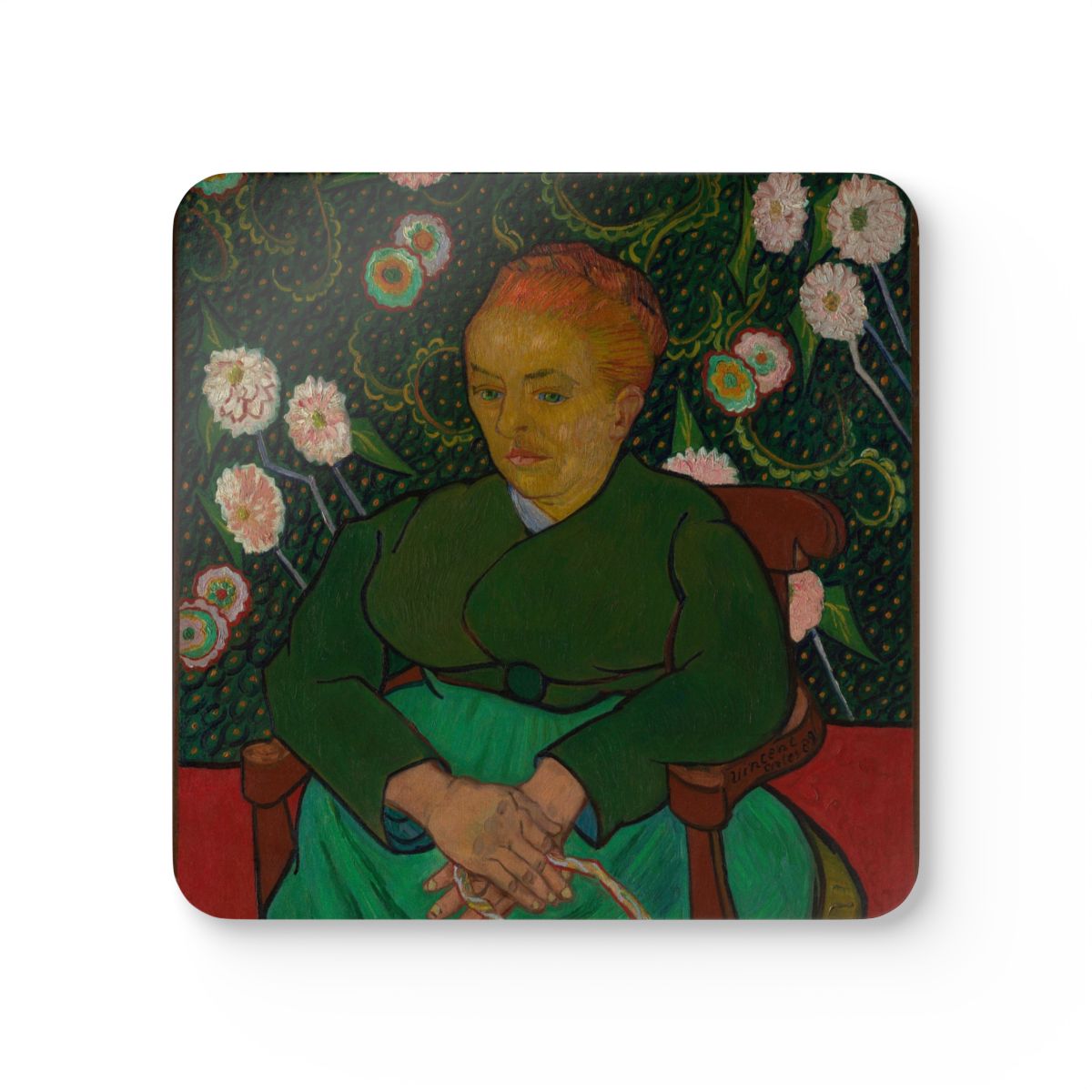 #53 La Berceuse — one coaster from the set, face on
