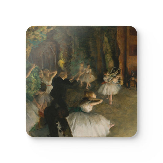 #54 The Rehearsal of the Ballet Onstage — one coaster from the set, face on