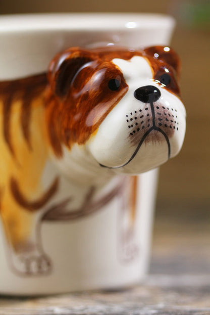 English bulldog mug, view 3