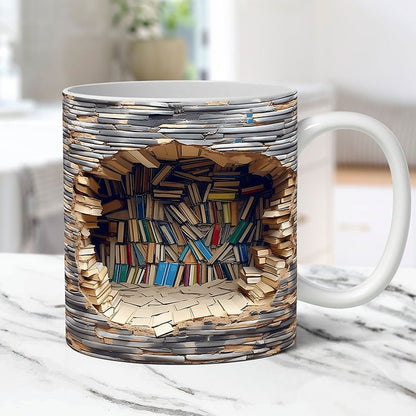 Bookshelf mug, view 2