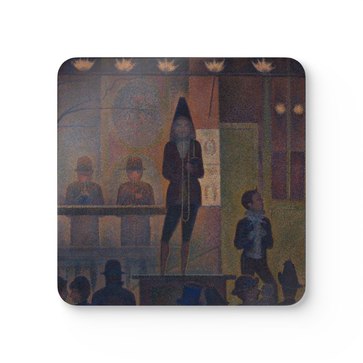 #56 Circus Sideshow — one coaster from the set, face on