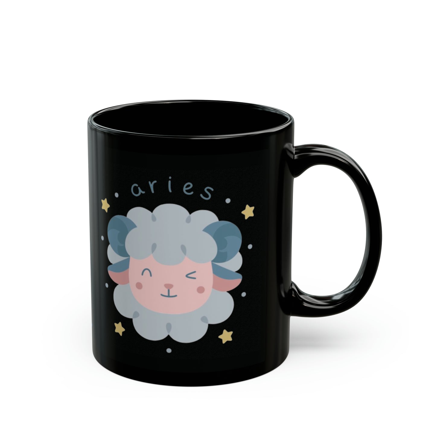 #9 Impatient Aries *Black* Mug [THE PERFECT SET WITH STYLE #9 Coaster!]