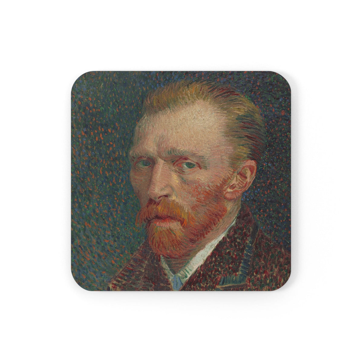 Coaster printed with Self-Portrait
