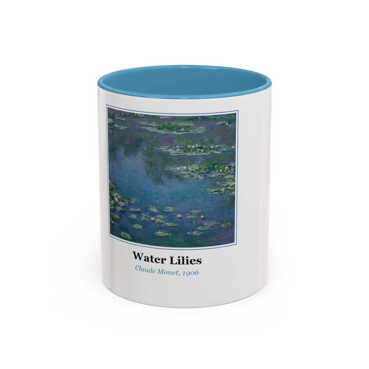 Mug printed with Water Lilies