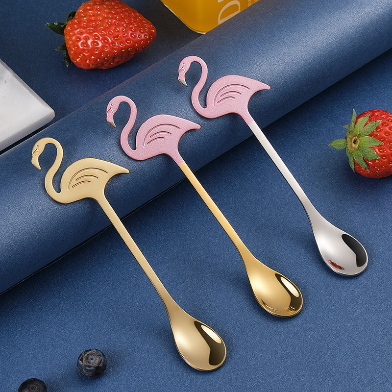 Flamingo coffee spoon, view 2