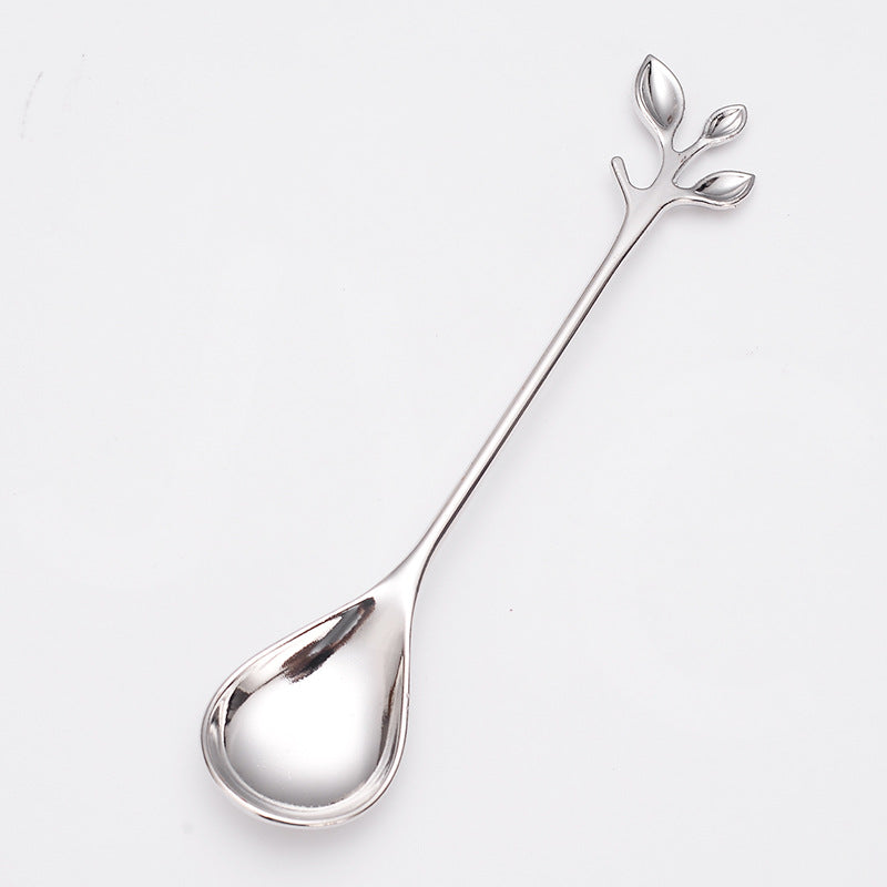 Leaf dessert spoon, view 3