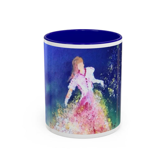 #6 Aspiration mug with a blue interior, front view