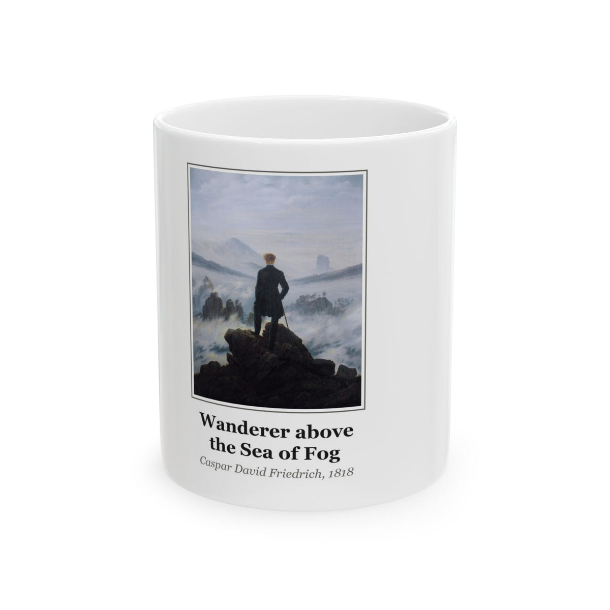 Mug printed with Wanderer above the Sea of Fog