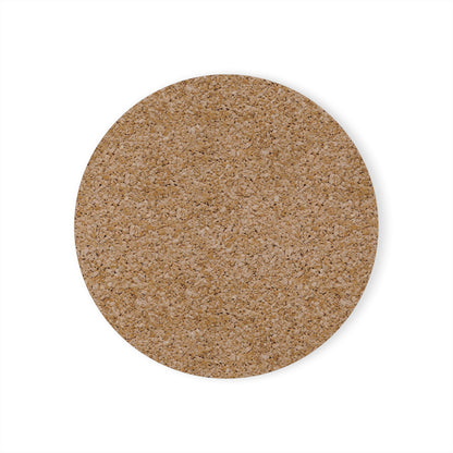 Cork back of the #1 Coaster Rizz Branded round coaster