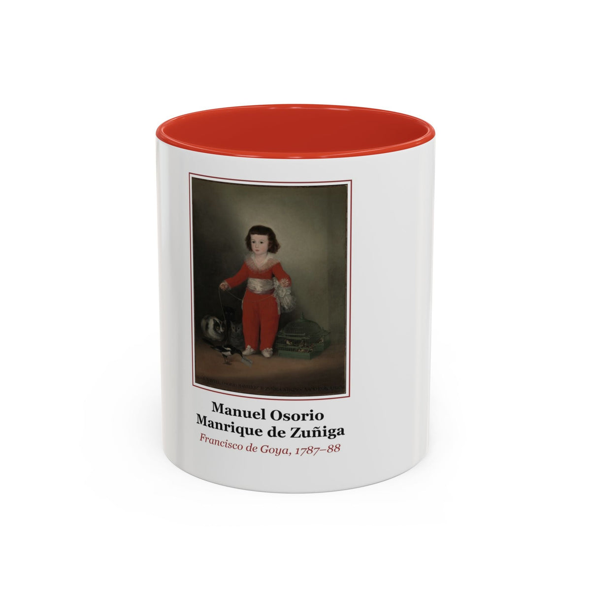 Mug printed with Manuel Osorio Manrique de Zuñiga
