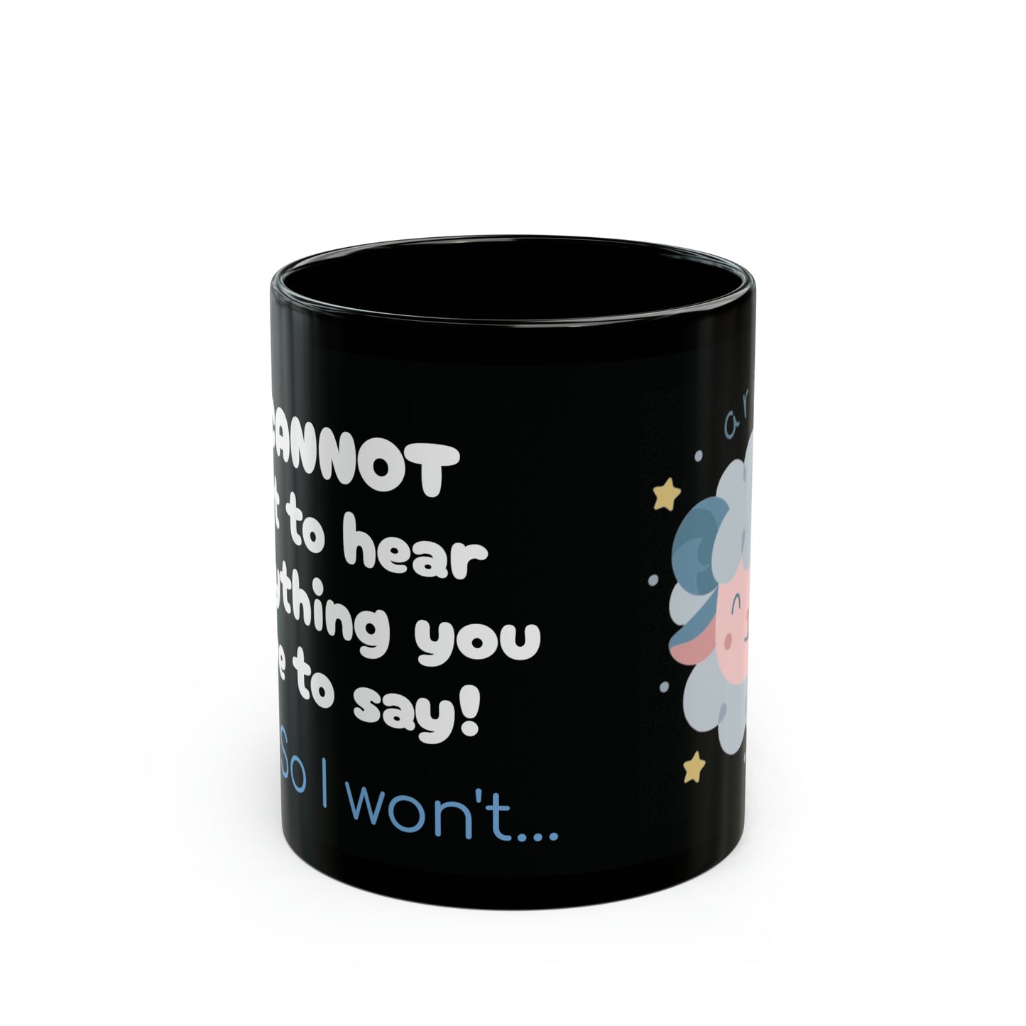 #9 Impatient Aries *Black* Mug [THE PERFECT SET WITH STYLE #9 Coaster!]