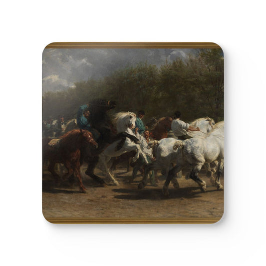 #69 The Horse Fair — one coaster from the set, face on
