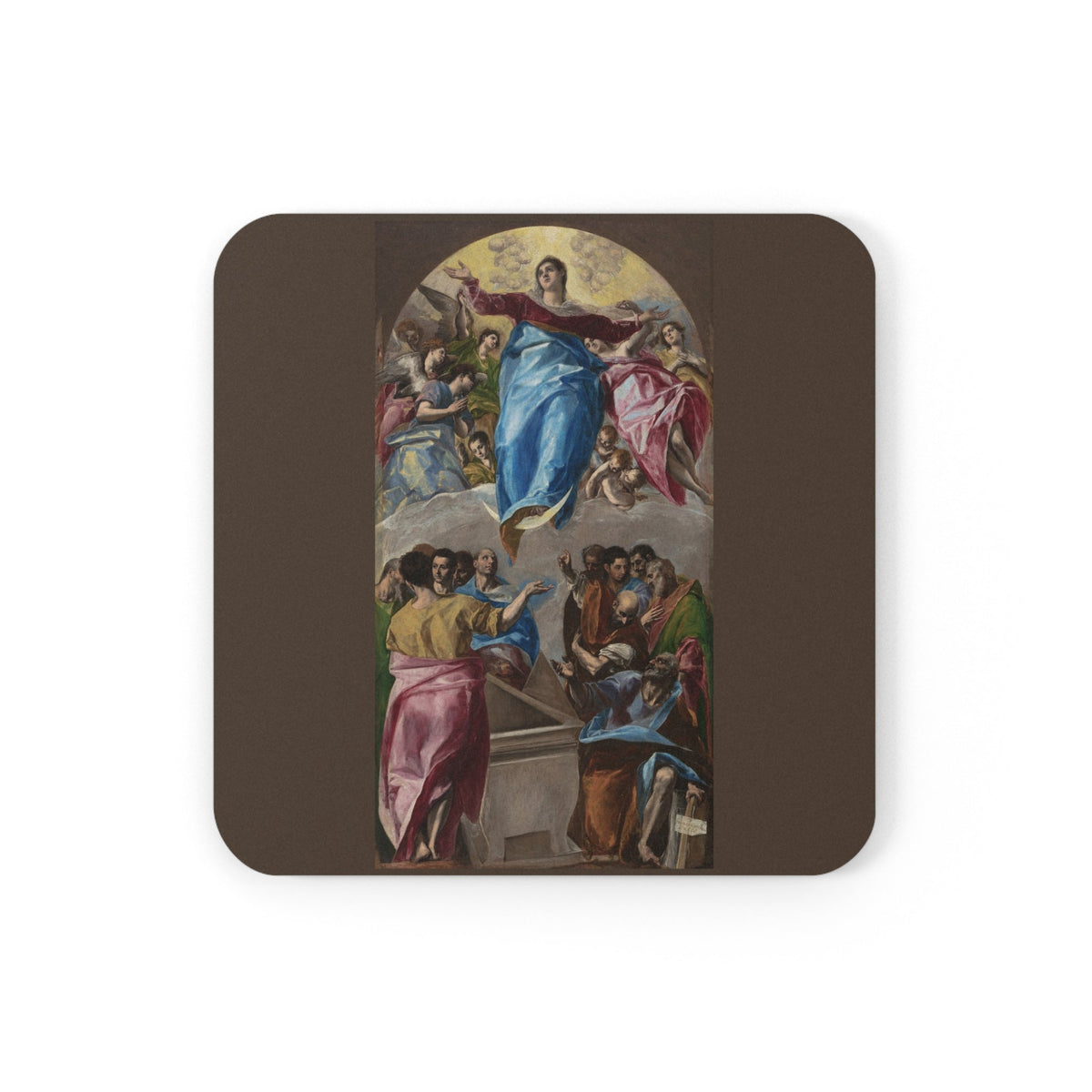 Coaster printed with The Assumption of the Virgin