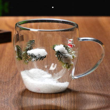 Christmas glass cup, view 3
