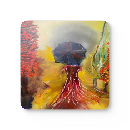 #7 Tale As Old As Time — one coaster from the set, face on