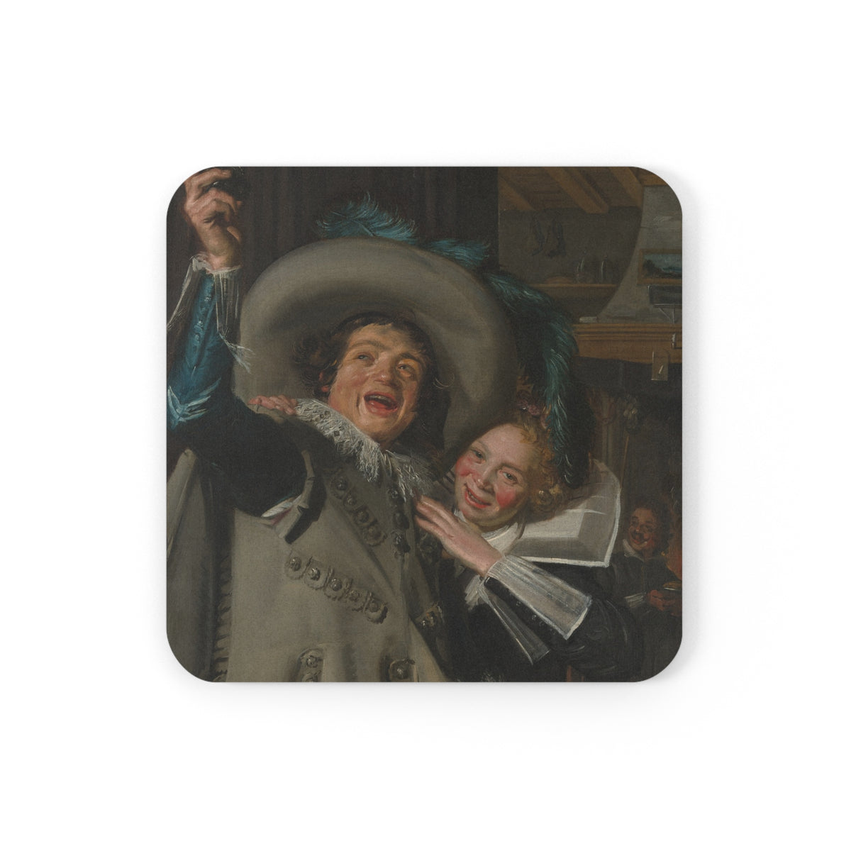 #61 Young Man and Woman in an Inn — Coaster
