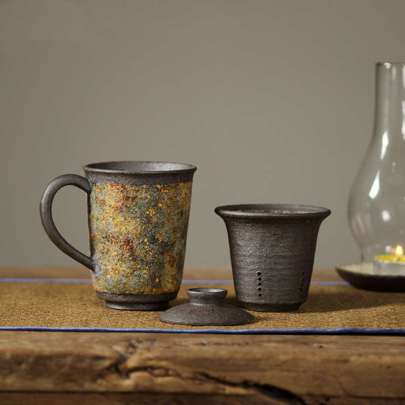 Japanese stone-glazed tea cup, view 3