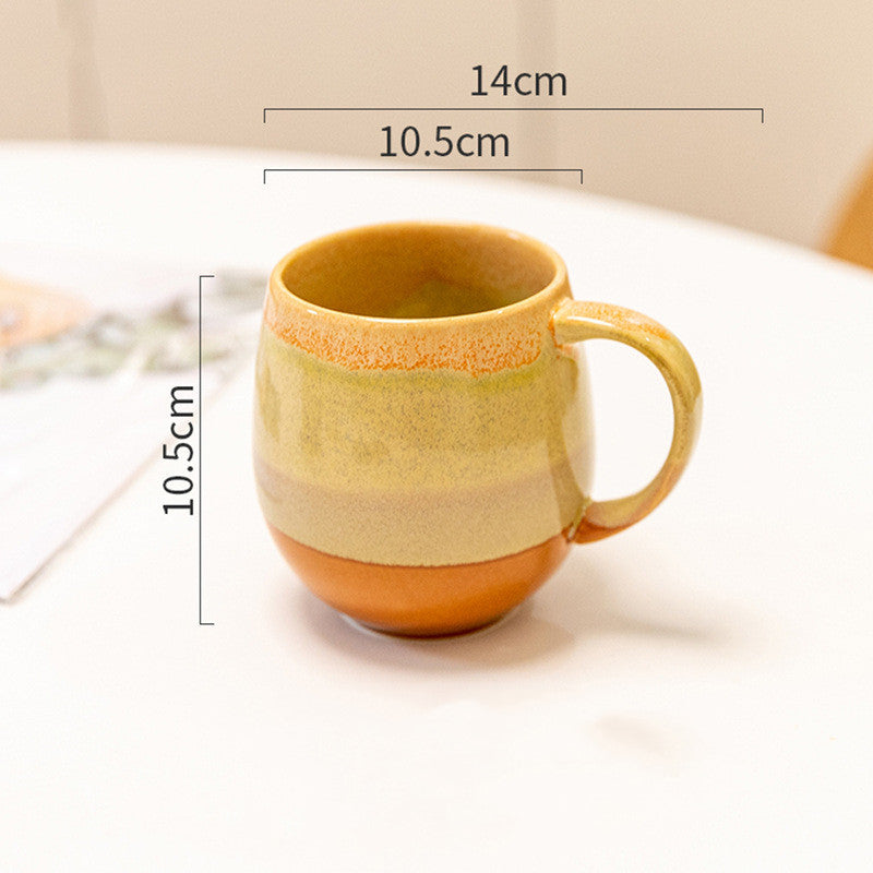Large yellow ceramic mug, view 3