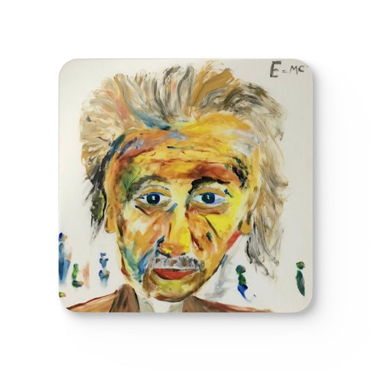 #8 Einstein — one coaster from the set, face on
