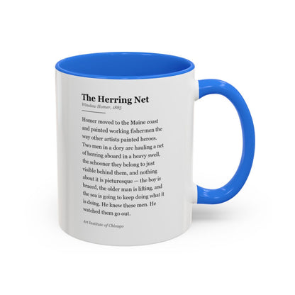 #81 The Herring Net mug — the story of the painting, on the face the drinker reads