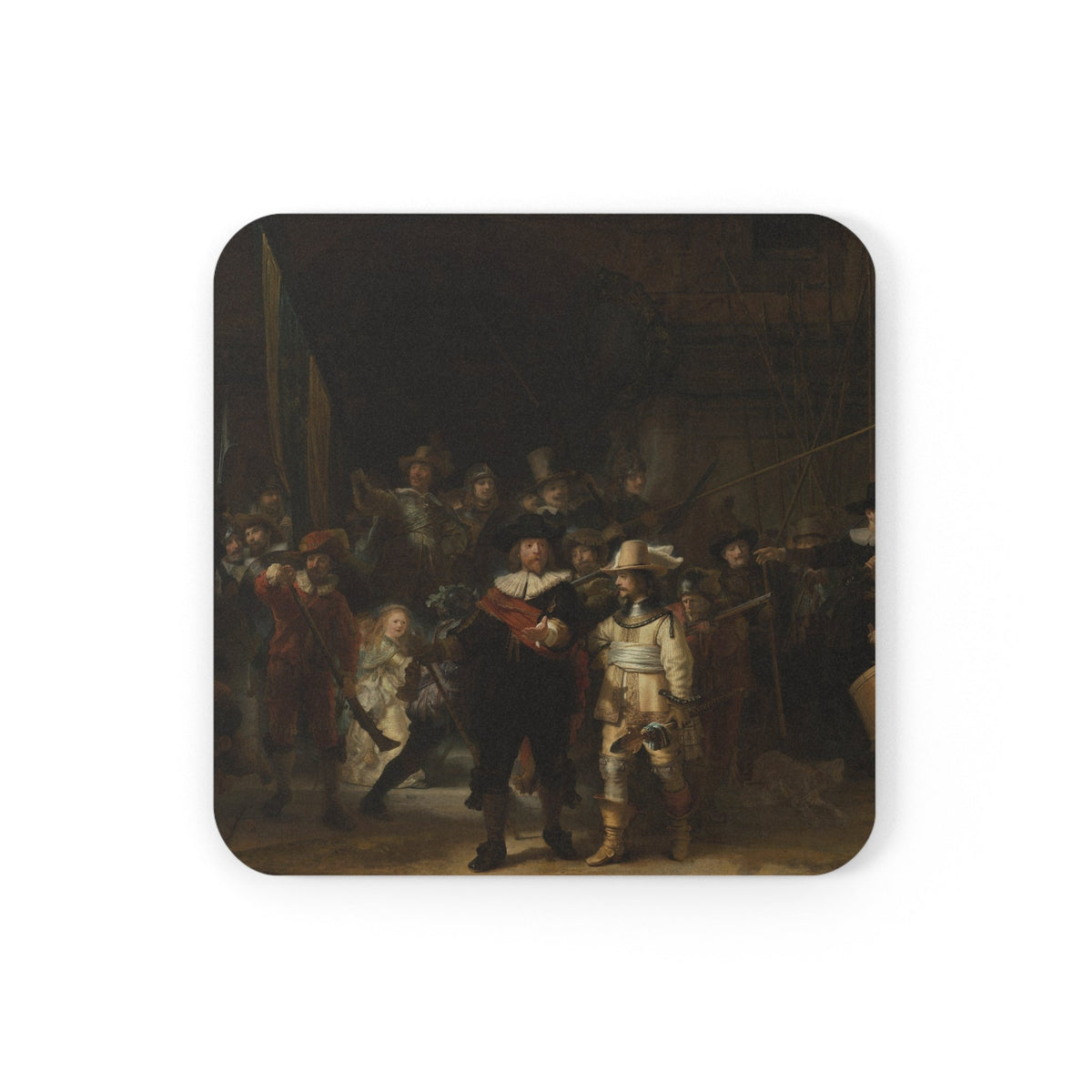 Coaster printed with The Night Watch