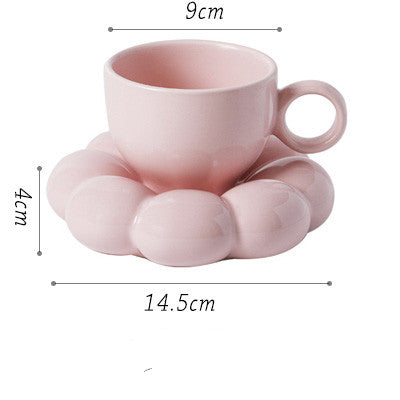 Floral cup and saucer