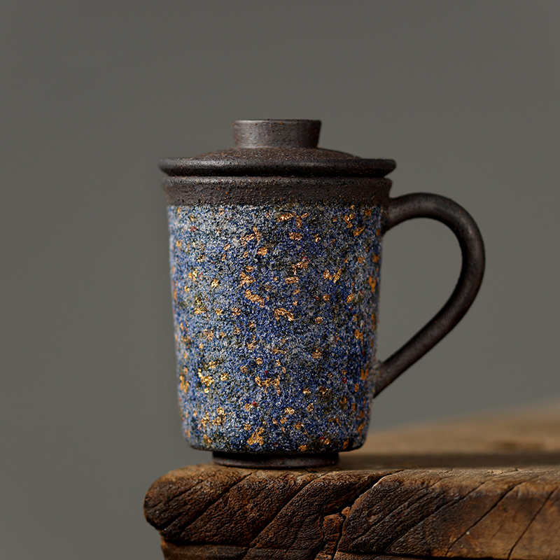 Japanese stone-glazed tea cup, view 2