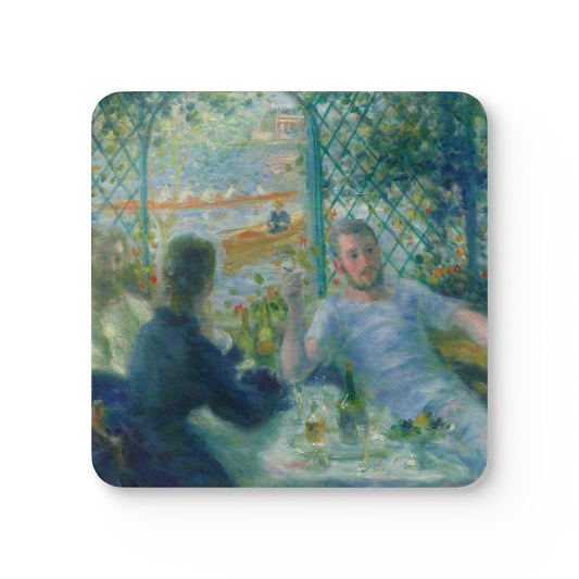 #84 Lunch at the Restaurant Fournaise — one coaster from the set, face on