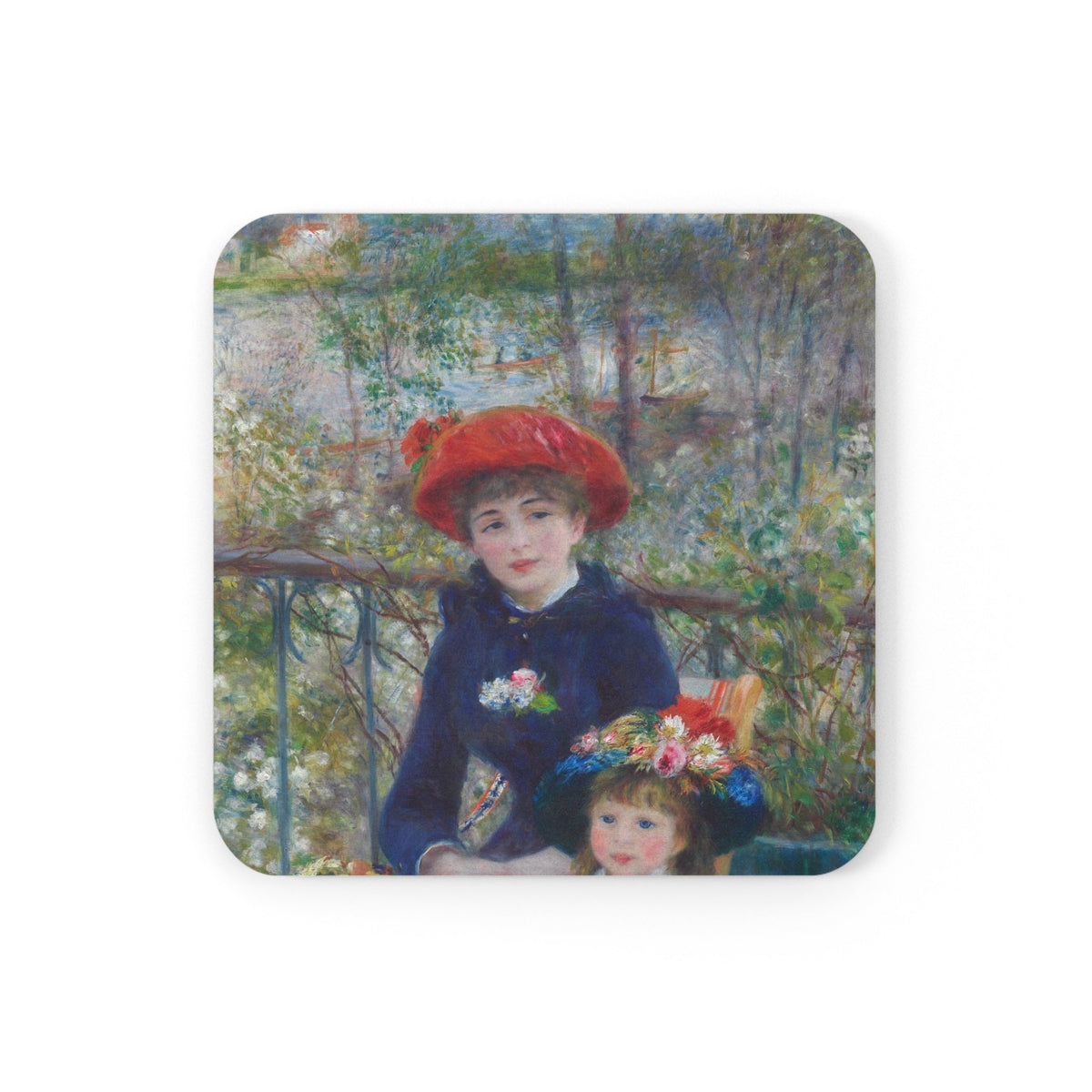Coaster printed with Two Sisters (On the Terrace)