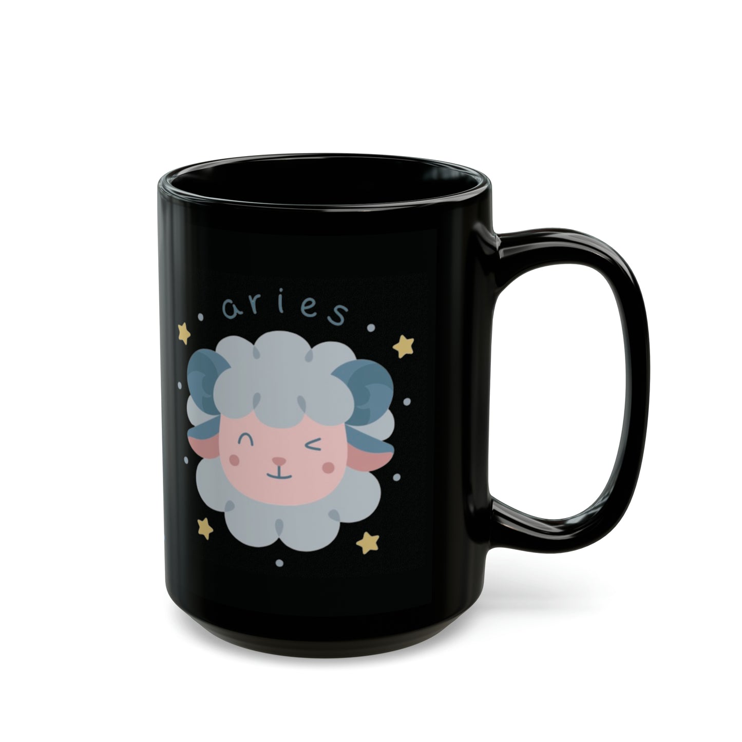 #9 Impatient Aries *Black* Mug [THE PERFECT SET WITH STYLE #9 Coaster!]