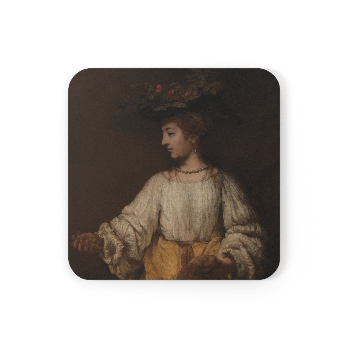 Coaster printed with Flora