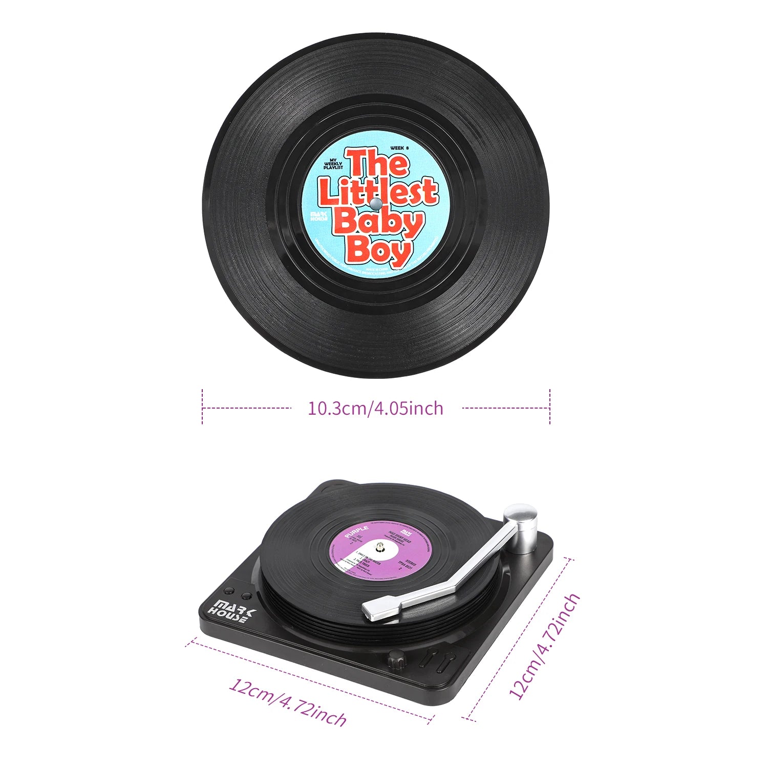 6 Pcs/Set Vinyl Original Record Disk Coasters | Coasters Rizz #1 ...