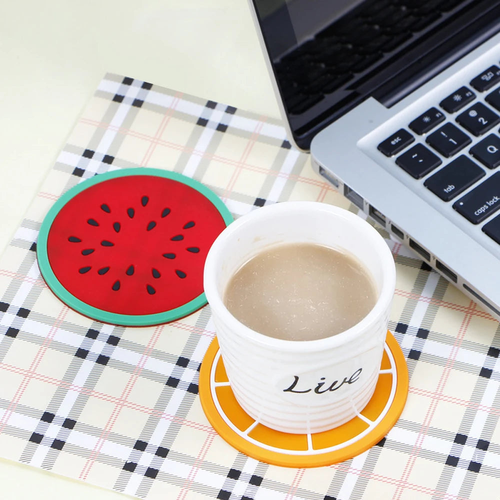 watermelon silicon coaster