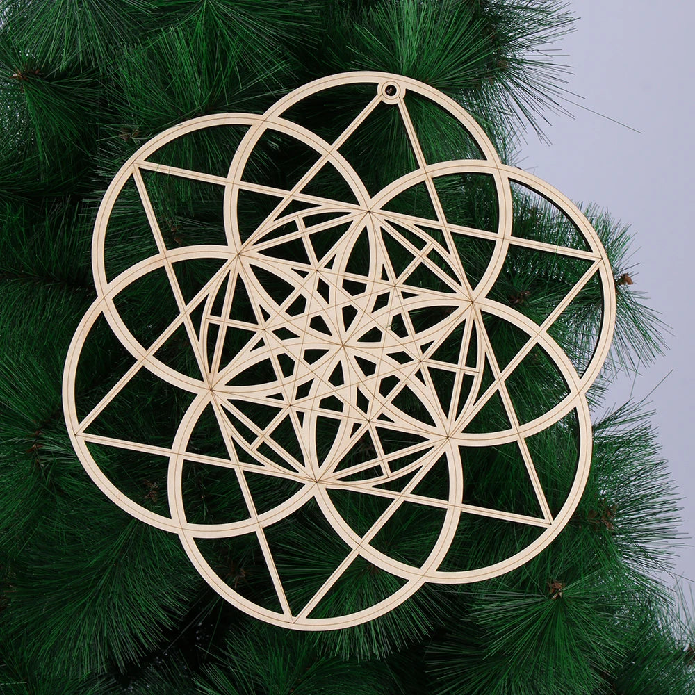 Various Styles Natural Wooden Sacred Geometry Ornament Coasters [COASTERS IN STYLE SERIES]