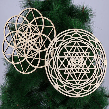 Sacred Geometry Wooden Coasters