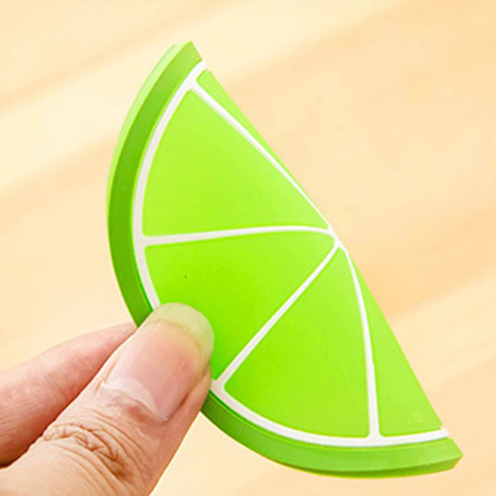 silicon fruit coasters