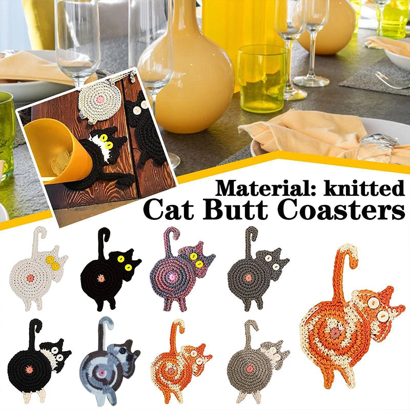 Unique Water Resistant Cat Coaster [COASTERS IN STYLE SERIES]