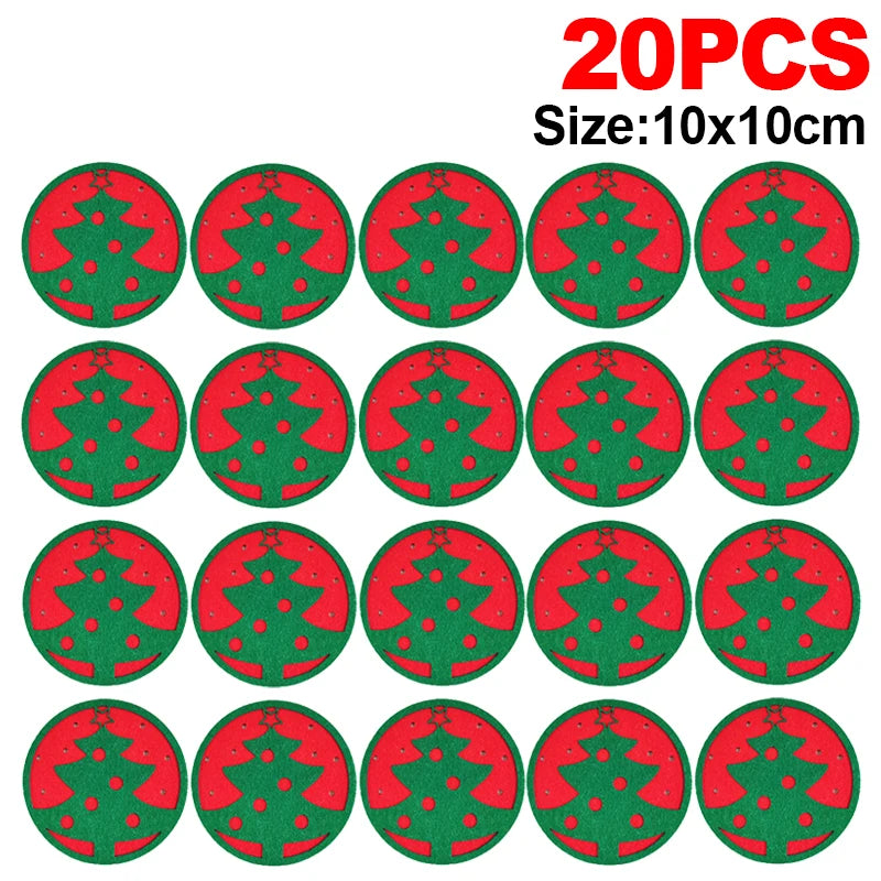 Christmas coasters pack 20 