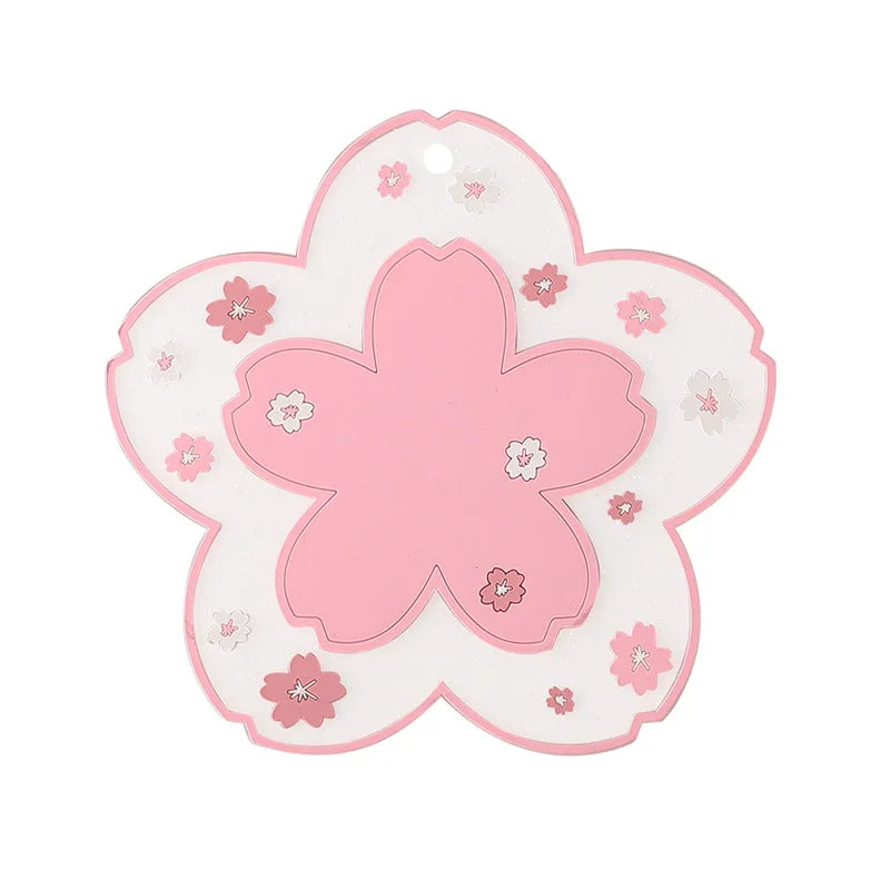 flower pink tea placemat 