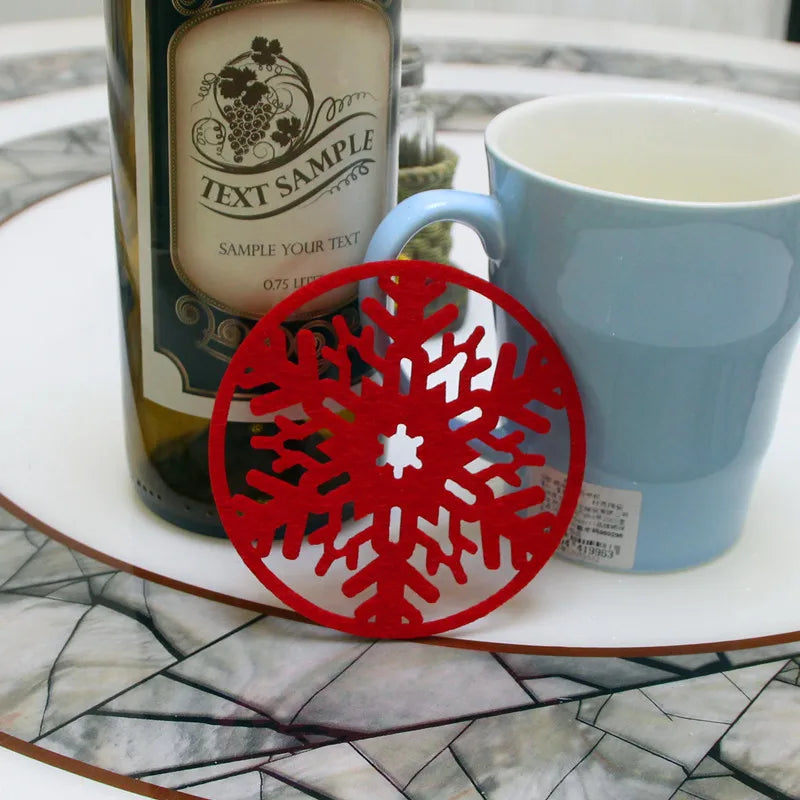 red christmas coaster