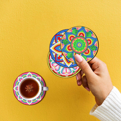 Diamond painting mandala coaster kit