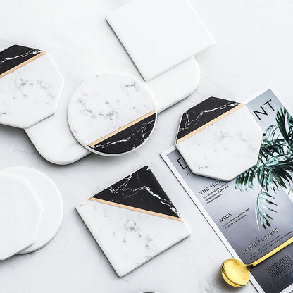 Nordic Phnom Penh Marbled Coaster Ceramics, view 3