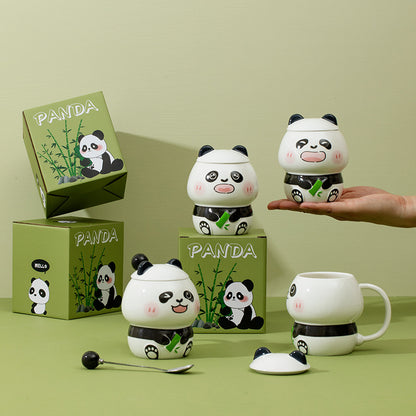 Embossed panda mug
